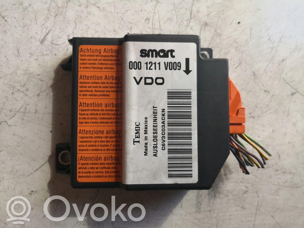 Smart ForTwo I Airbag control unit/module 