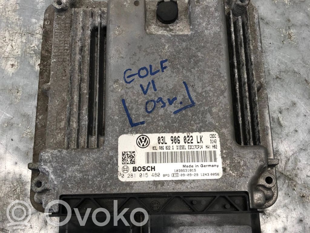 Volkswagen Golf VI Engine control unit/module ECU 