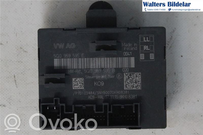 Unité de commande module de porte   5Q0959595E,5Q0959595B,5Q0959595B
