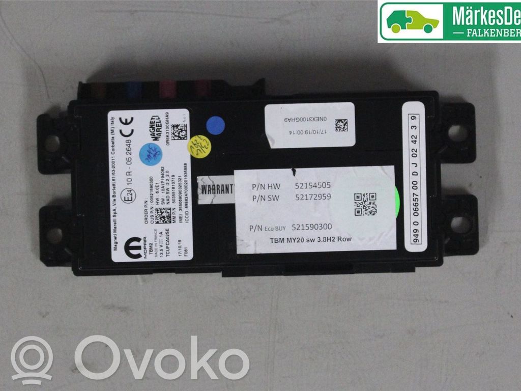 Inne komputery / moduły / sterowniki   52221093,52159030,521590300