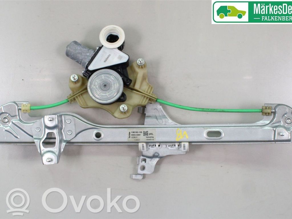 Toyota Corolla E210 E21 Mécanisme lève-vitre de porte arrière avec moteur