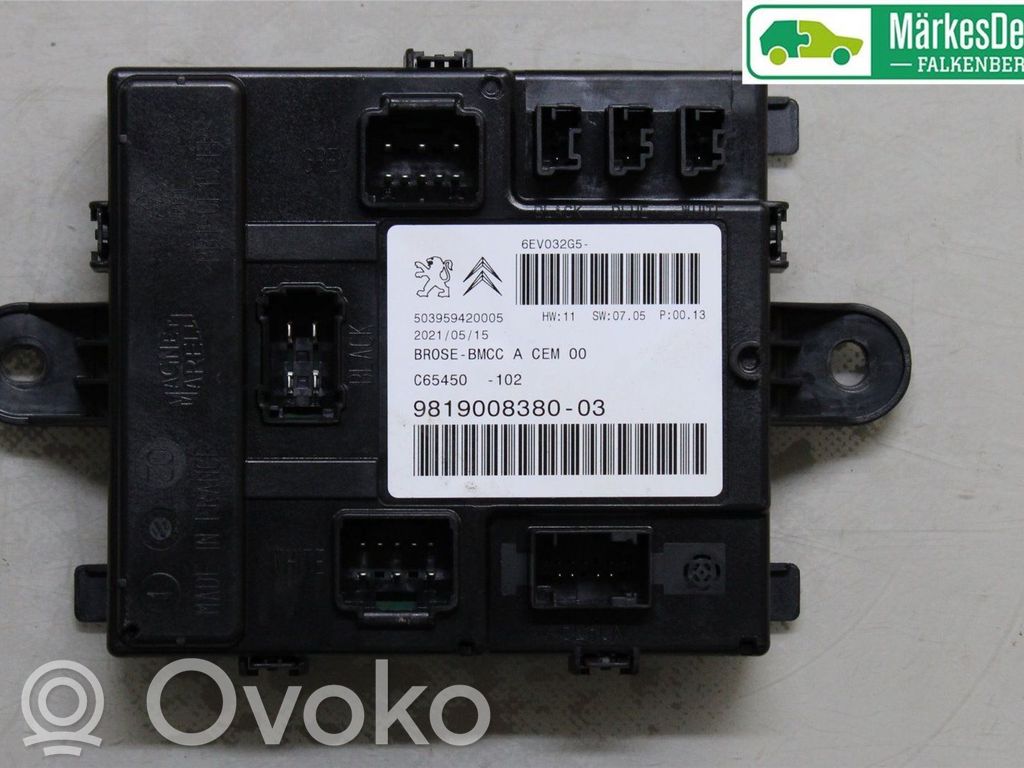 Citroen C4 Grand Picasso Tailgate/trunk control unit/module 