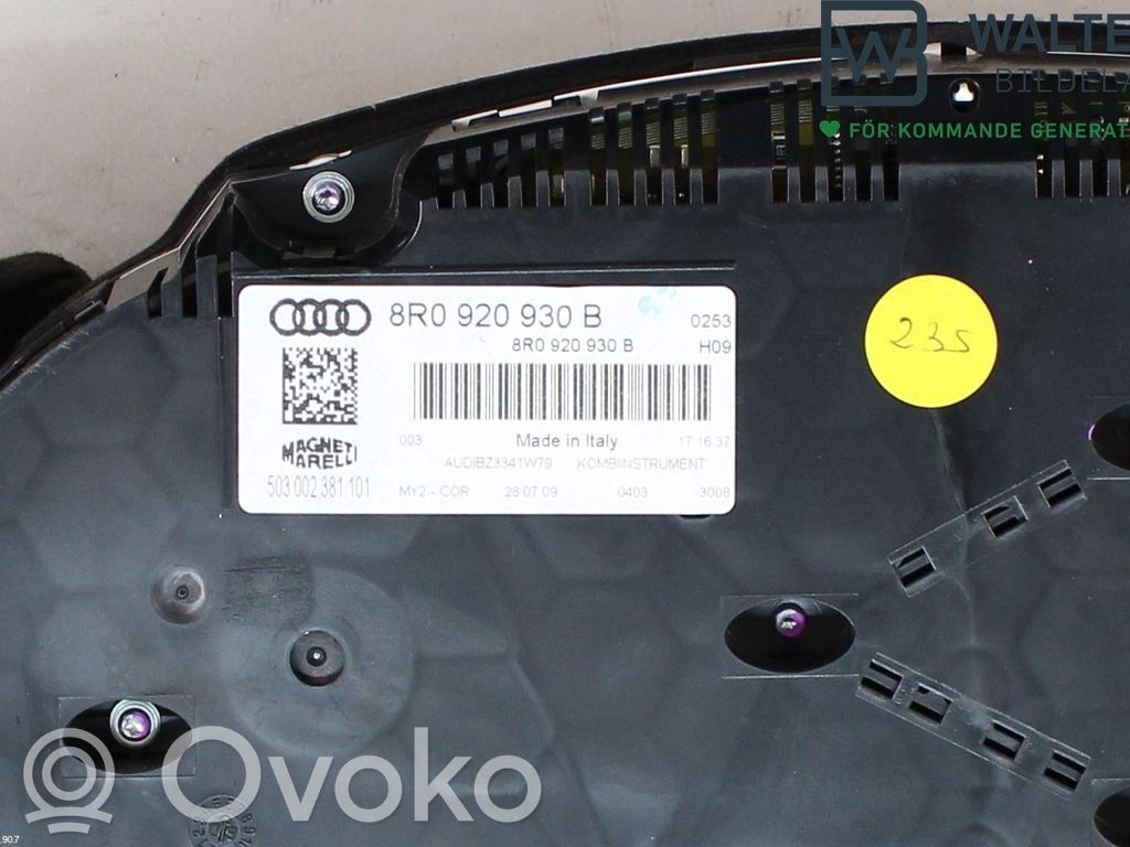 Audi Q5 SQ5 8R Tachimetro (quadro strumenti)