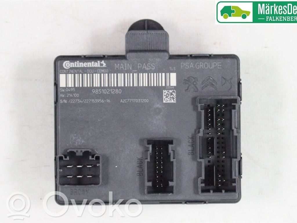 Peugeot 308 Door control unit/module 