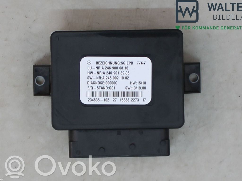 Mercedes-Benz GLA W156 X156 Modul de control frână de mână 