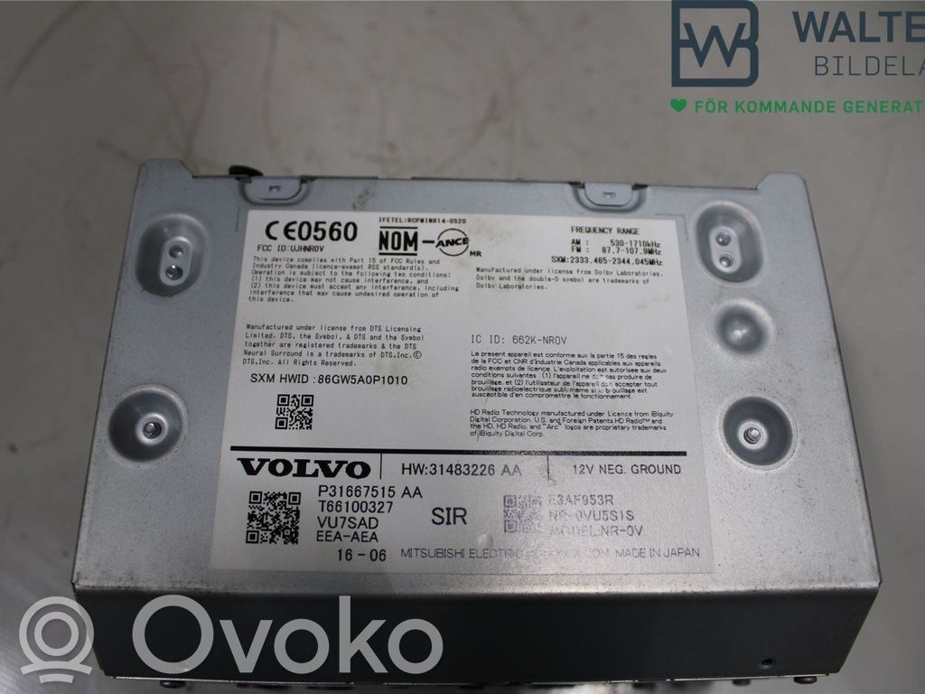 Volvo XC90 Panel / Radioodtwarzacz CD/DVD/GPS 