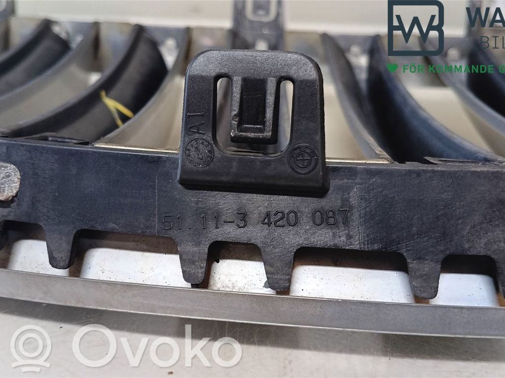 BMW X3 E83 Front bumper lower grill 