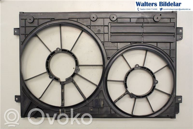 Volkswagen PASSAT B7 Convogliatore ventilatore raffreddamento del radiatore