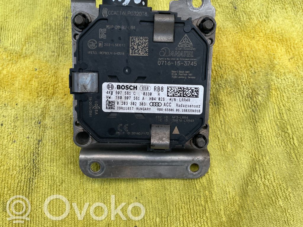 Audi A6 S6 C8 4K Sensor de radar Distronic 