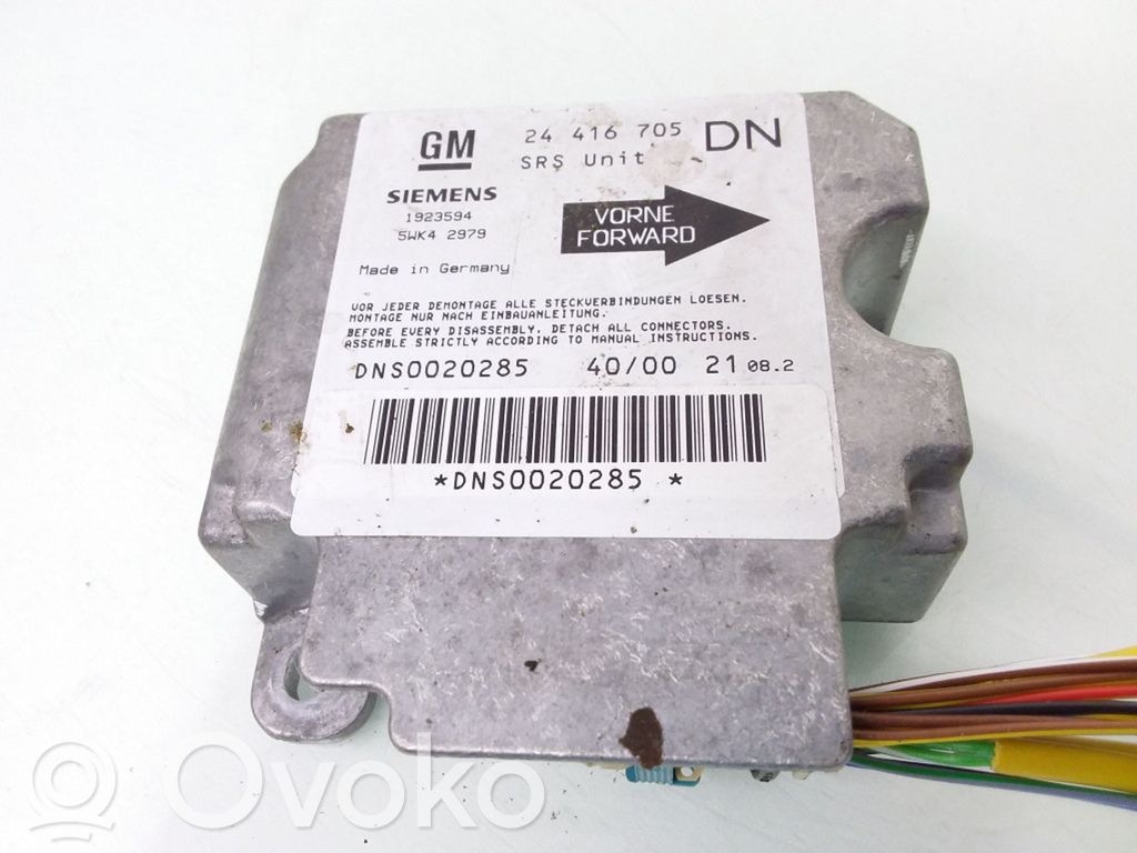 Opel Astra G Unitate/modul de comandă airbaguri 