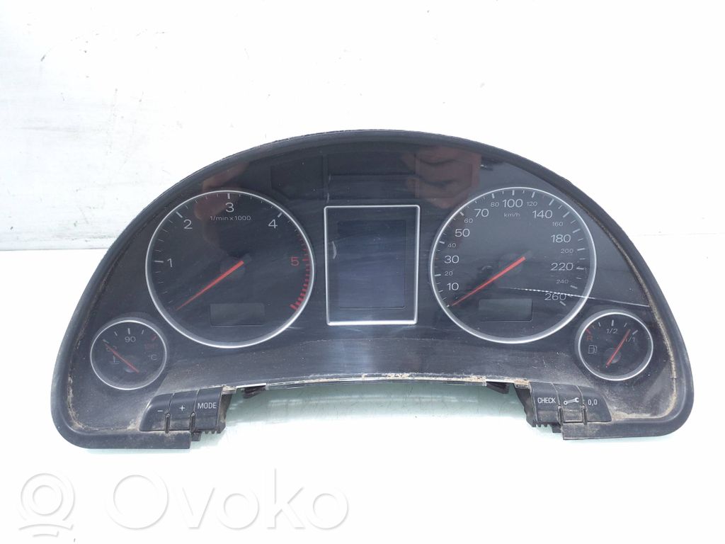 Audi A4 S4 B6 8E 8H Vitezometru (grup de instrumente) 