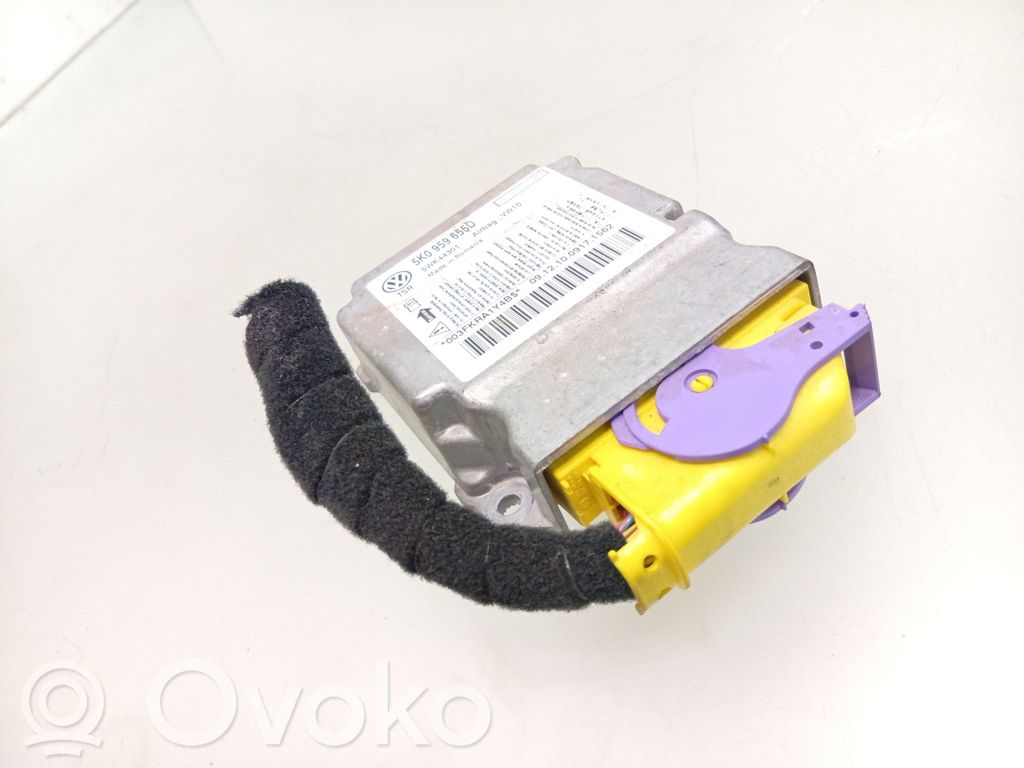 Unidad de control/módulo del Airbag   5K0959655D,03H037S0606,5WK44301