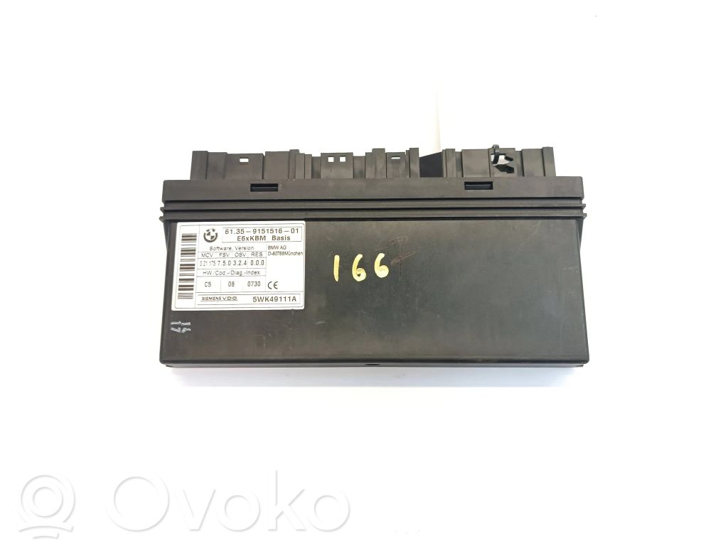BMW 5 E60 E61 Central body control module 