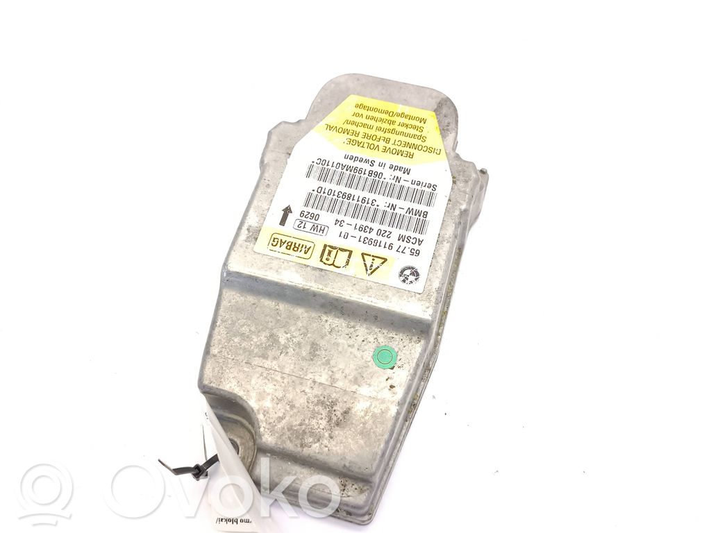 BMW 5 E60 E61 Module de contrôle airbag 