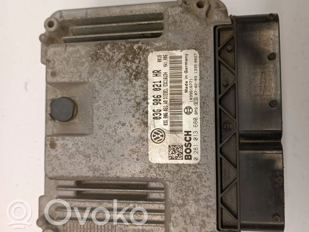 Engine control unit/module   03G906021HR,0281013680,03G906021AB