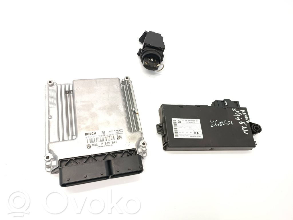 BMW 5 E60 E61 Kit calculateur ECU et verrouillage 