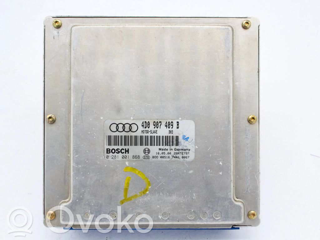 Unidad de control/módulo del motor   4D0907409B,0281001868