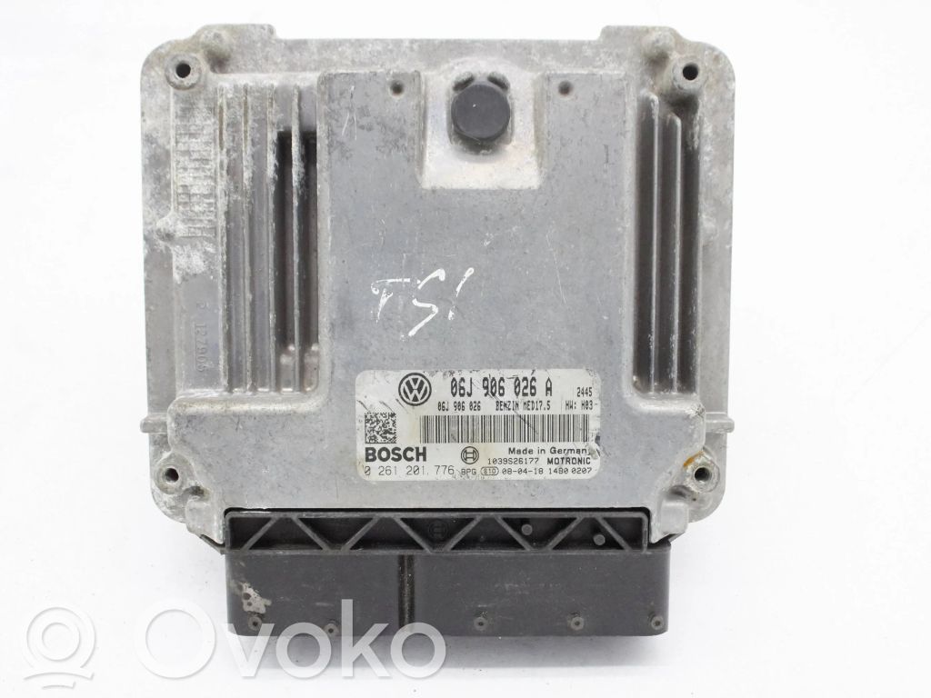 Engine control unit/module   06J906026A,0261201776