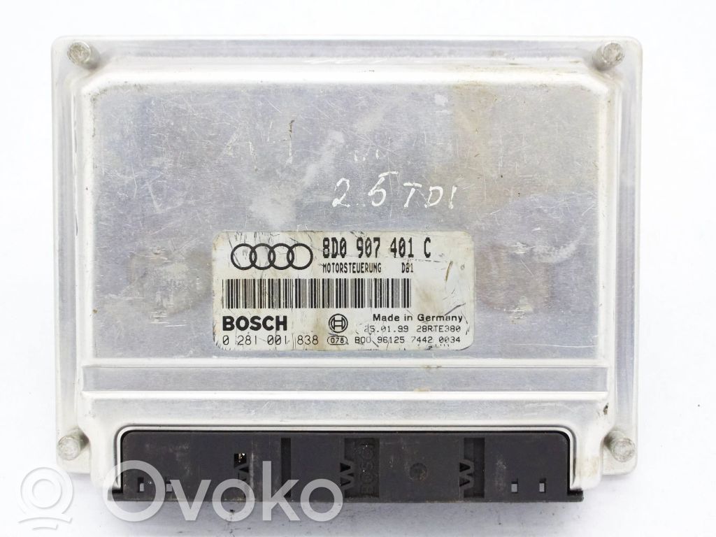 Audi A4 S4 B5 8D Engine control unit/module 