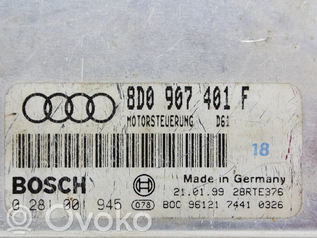 Audi A4 S4 B5 8D Engine control unit/module 