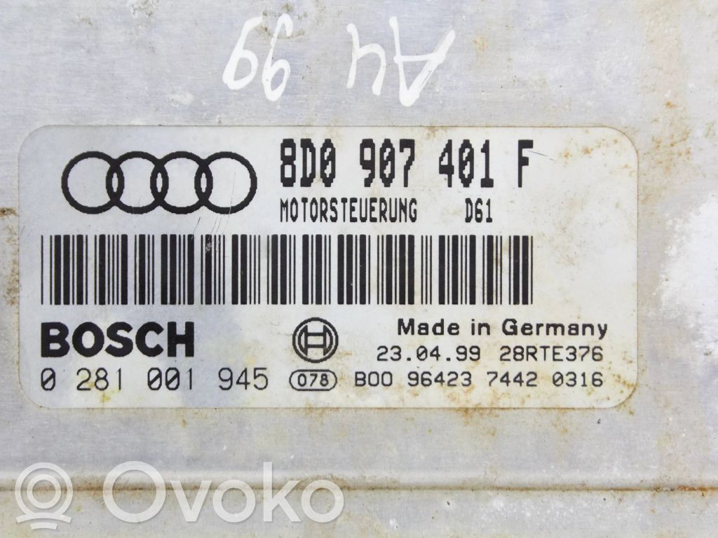 Audi A4 S4 B5 8D Engine control unit/module 