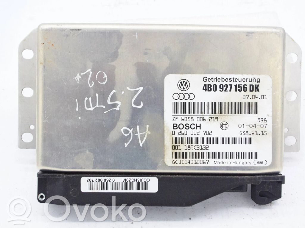 Gearbox control unit/module   4B0927156DK,0260002702
