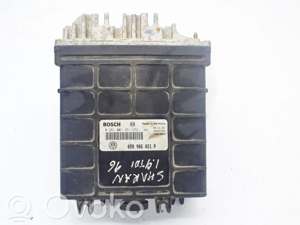 Unidad de control/módulo del motor   028906021P,0281001251,0281001252