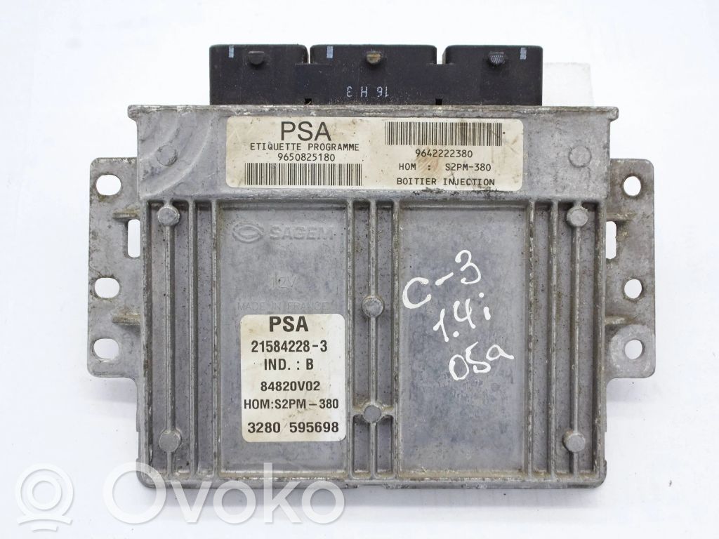 Citroen C3 Variklio valdymo blokas 