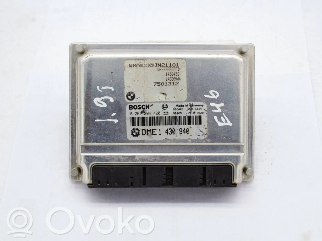 Engine control unit/module   1430940,7501312,1430432,0261204420,1430940