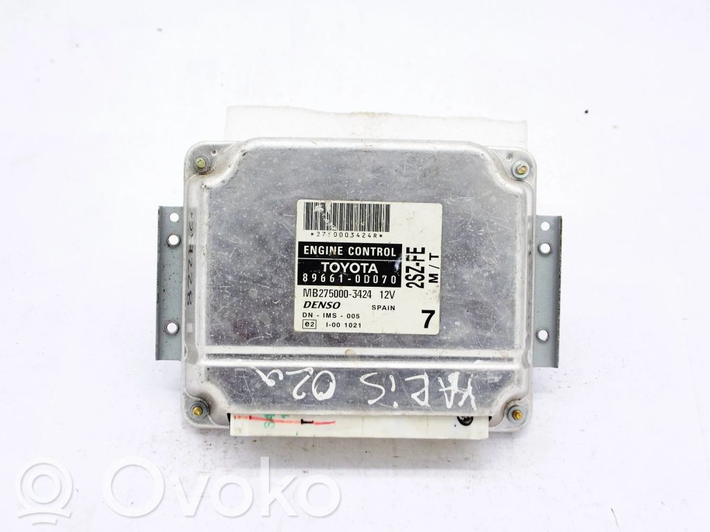 Toyota Yaris Engine control unit/module 