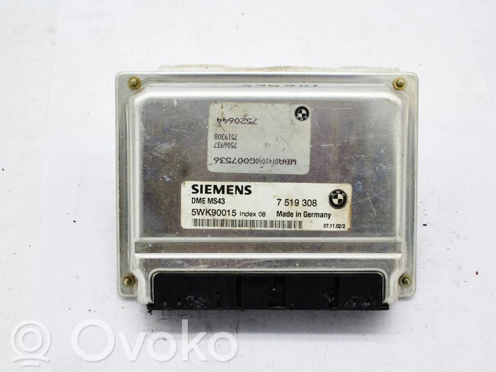 BMW 5 E39 Unidad de control/módulo del motor 