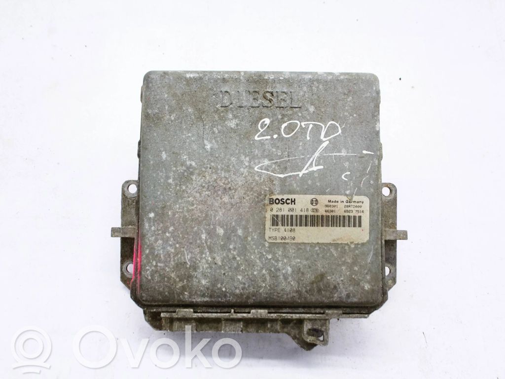 Engine control unit/module   0281001418,MSB100490