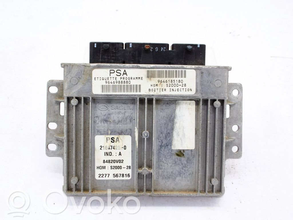 Engine control unit/module   9646988880,9646185180