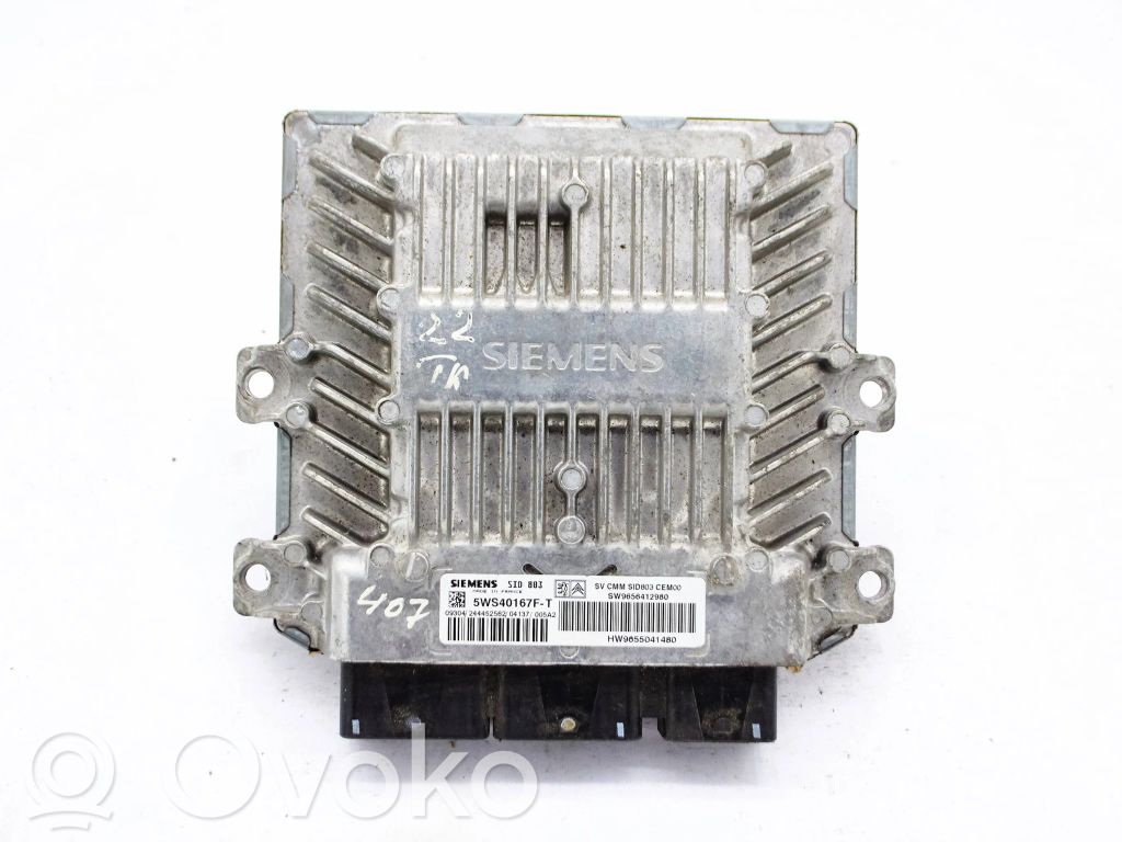 Peugeot 407 Engine control unit/module 