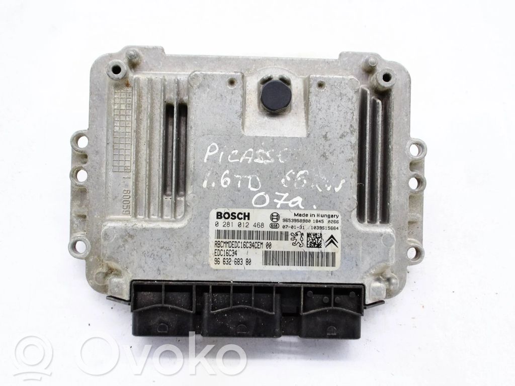 Engine control unit/module   9663268380,9653958980,0281012468