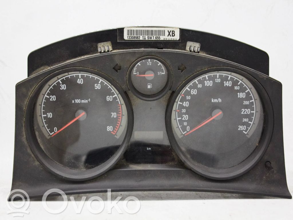 Opel Astra H Tachimetro (quadro strumenti) 