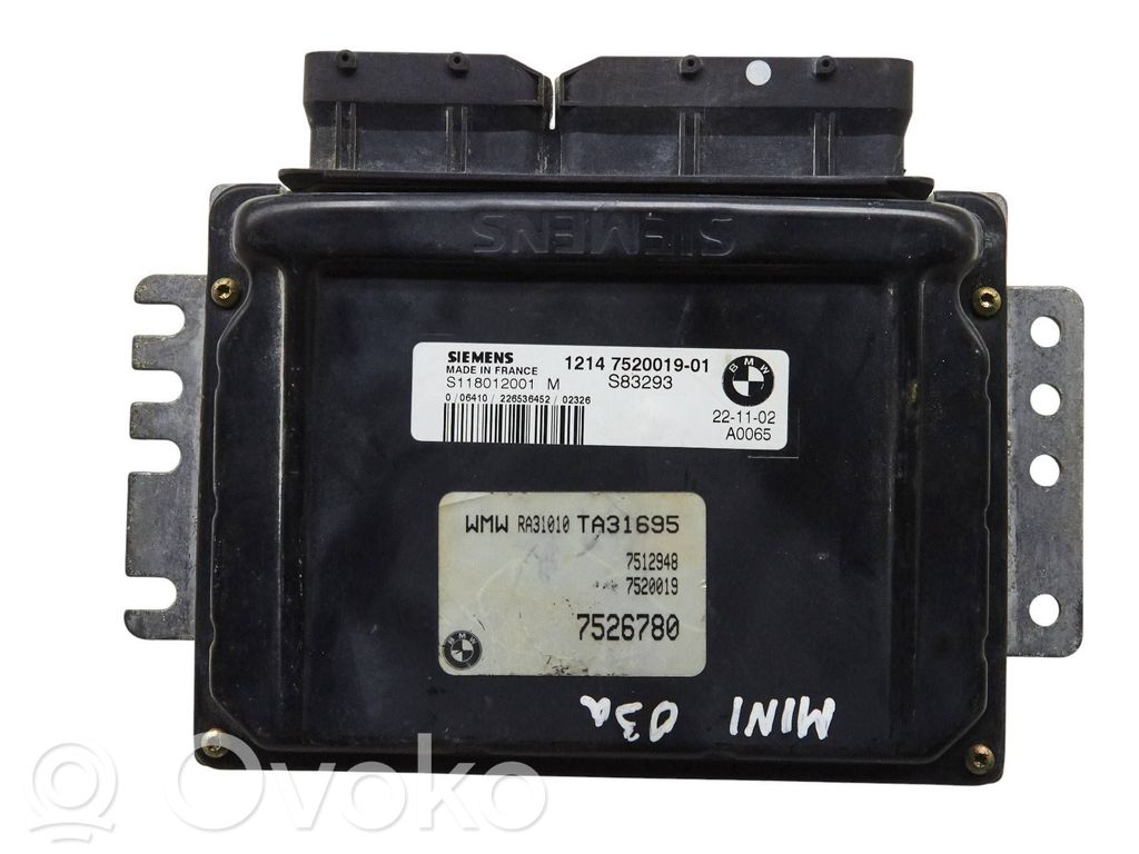 Mini One - Cooper R50 - 53 Engine control unit/module 