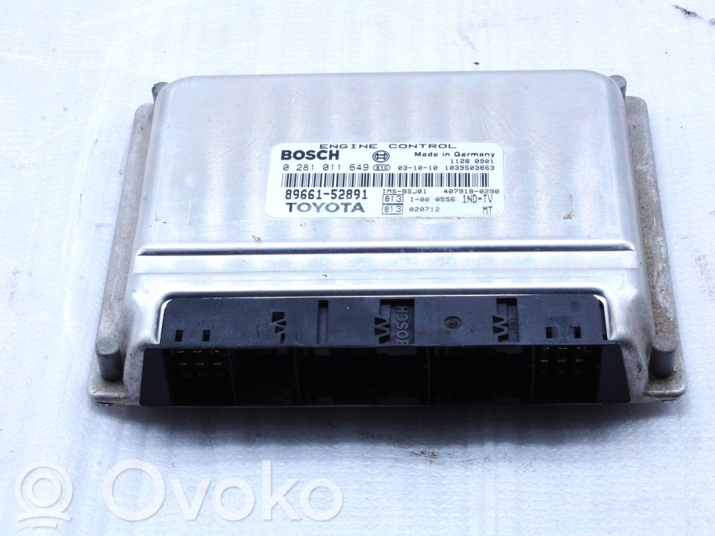 Engine control unit/module   8966152891,0281011649,896605C011,4079180320