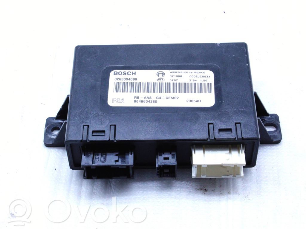 Parking PDC control unit/module   9649604380,0263004089