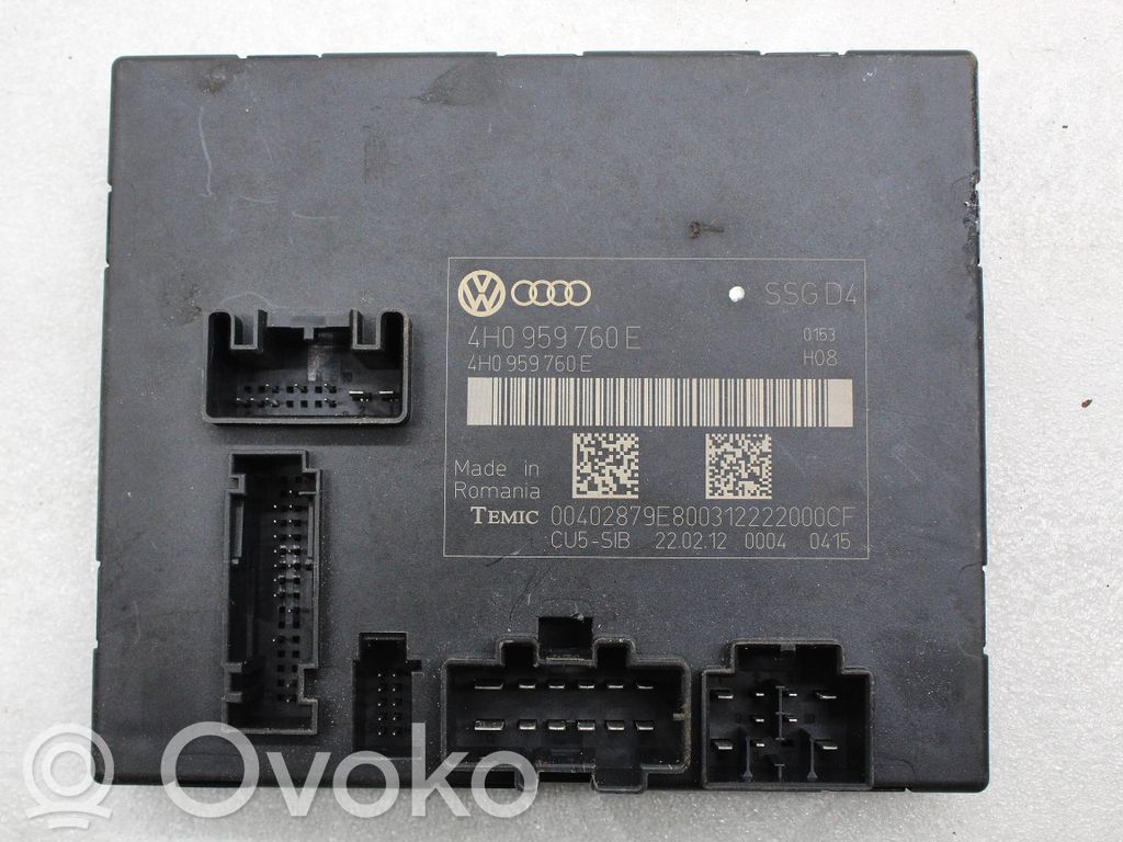Volkswagen Touareg II Module de commande de siège 
