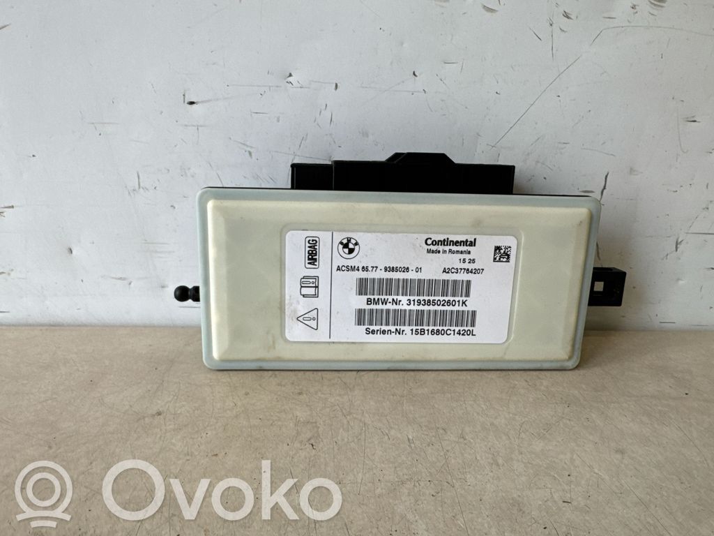BMW 5 F10 F11 Unitate/modul de comandă airbaguri 