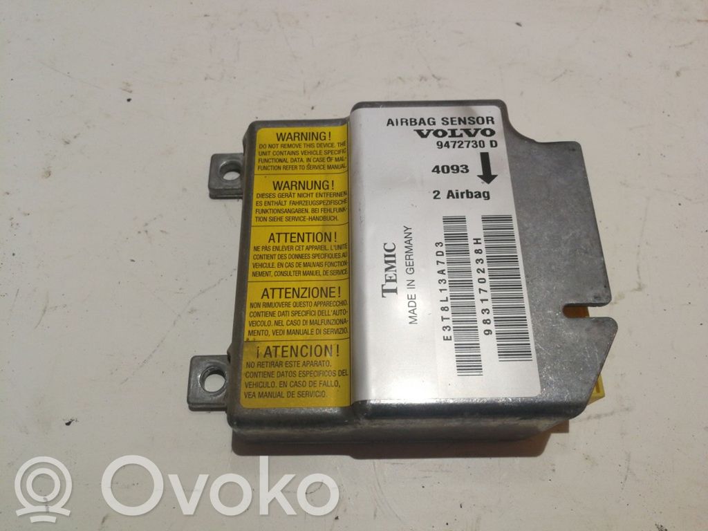 Volvo C70 Airbag control unit/module 