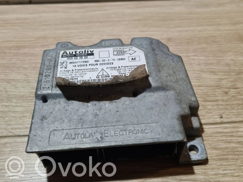 Peugeot 407 Airbag control unit/module 