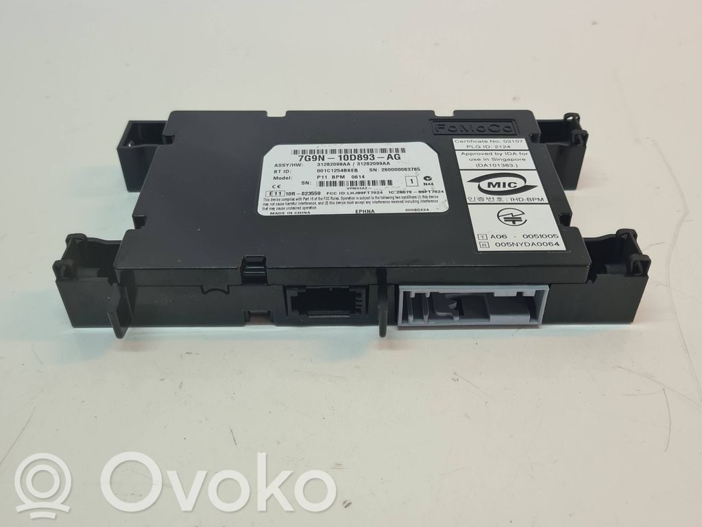 Unidad de control/módulo de bluetooth   31282099AA,7G9N10D893AG,001C1254B6EB,31282098AA