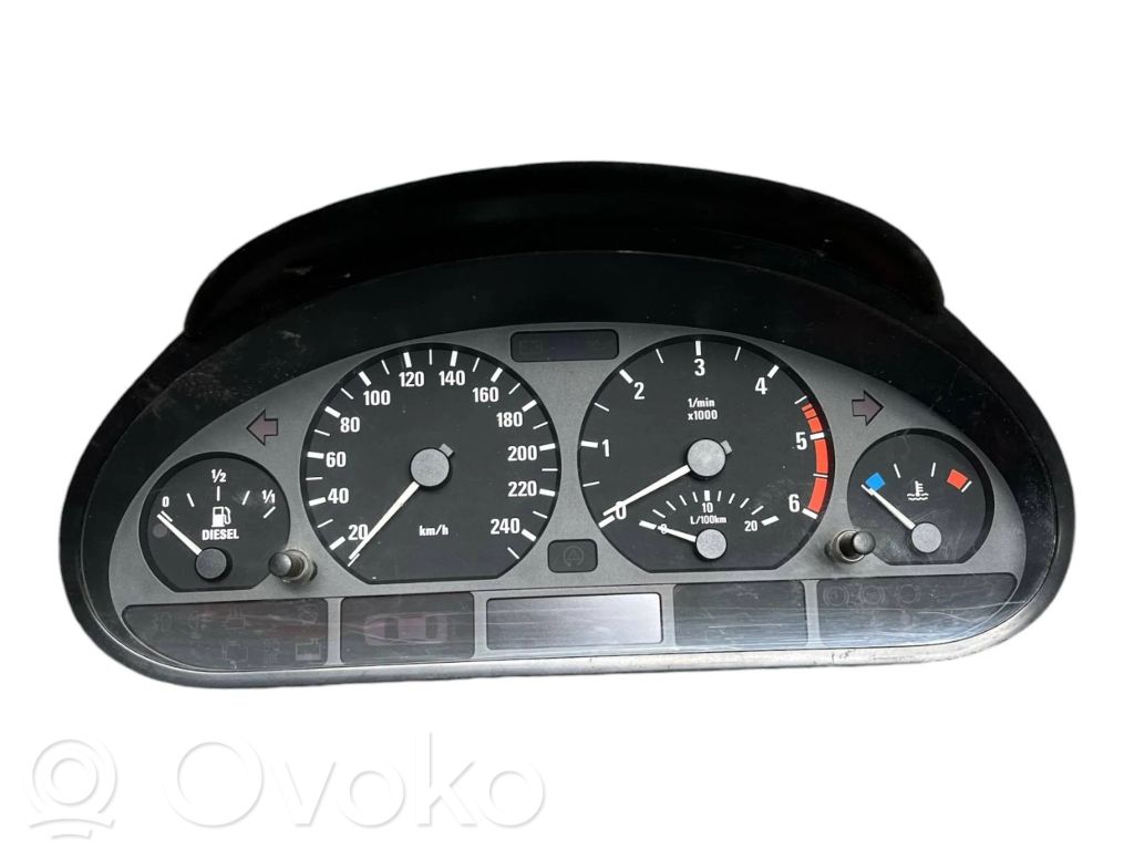 BMW 3 E46 Spidometrs (instrumentu panelī) 