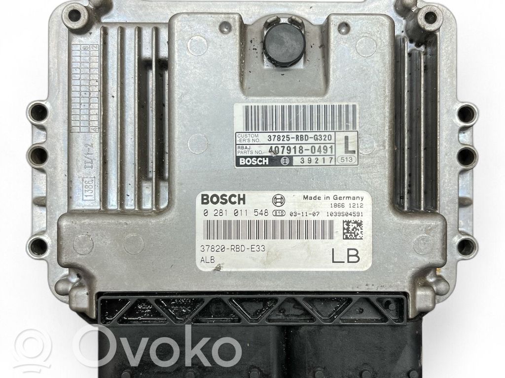Honda Accord Engine control unit/module 