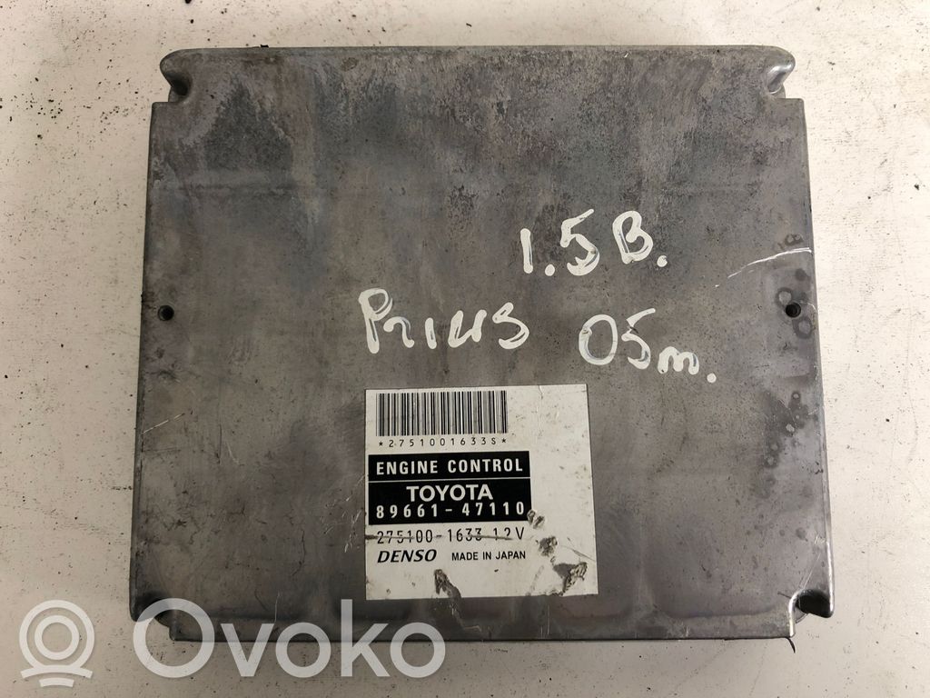 Toyota Prius (NHW20) Calculateur moteur ECU 