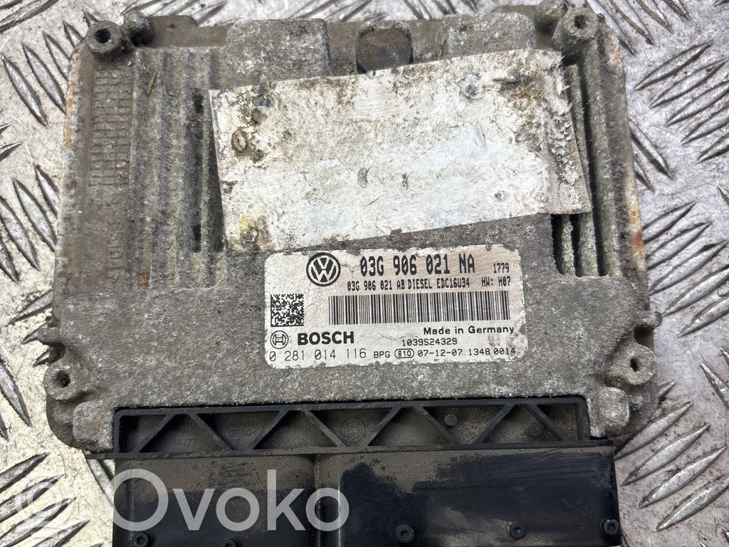 Engine control unit/module   03G906021NA,03G906021AB,0281014116