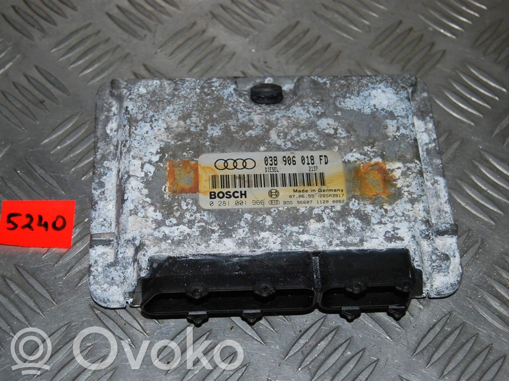 Engine control unit/module   038906018FD,0281001966