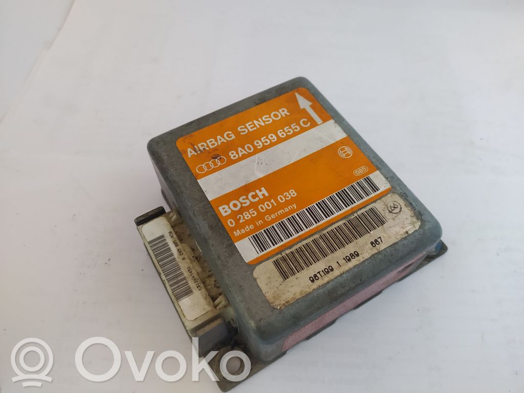 Airbag control unit/module   8A0959655C,0285001038